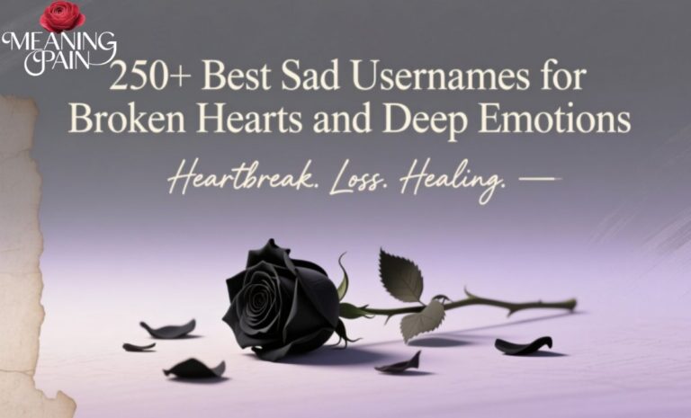 250+ Best Sad Usernames for Broken Hearts and Deep Emotions