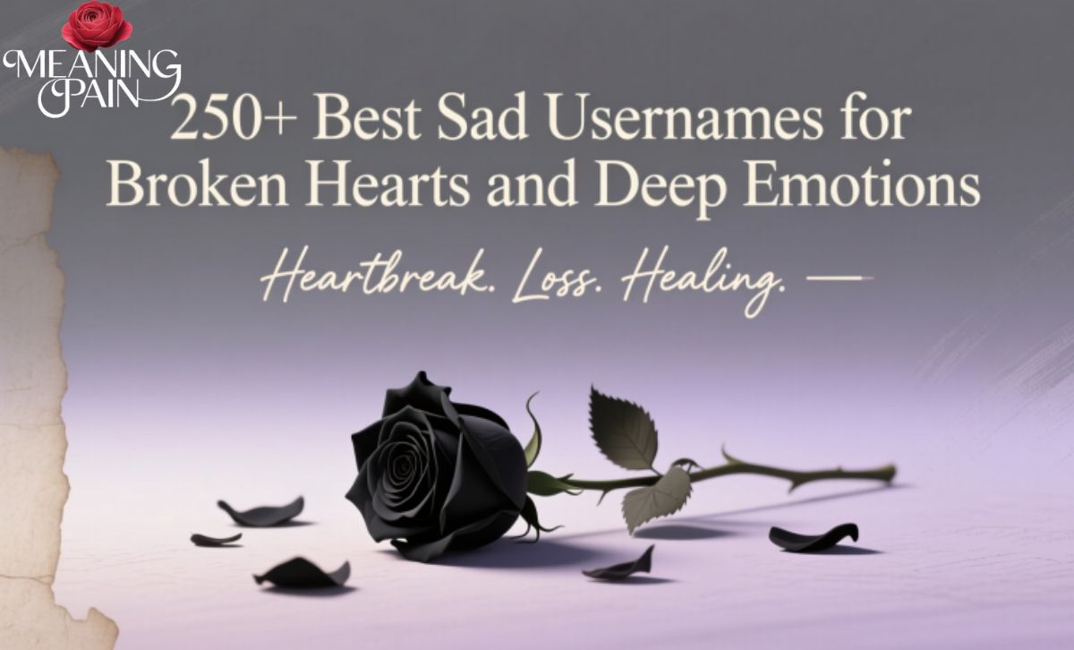 250+ Best Sad Usernames for Broken Hearts and Deep Emotions