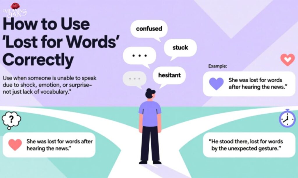 How to Use Lost for Words Correctly
