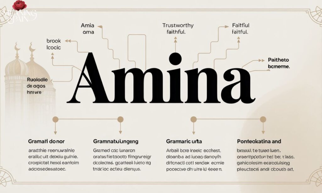 Linguistic Root and Grammatical Usage of "Amina"