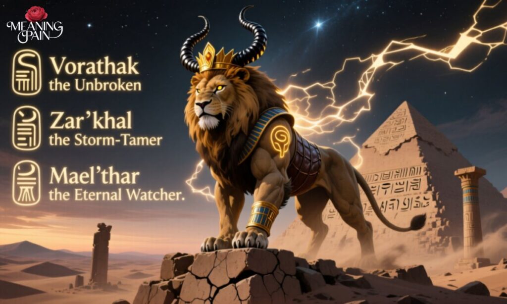 Mythical Lion Names with Ancient Power