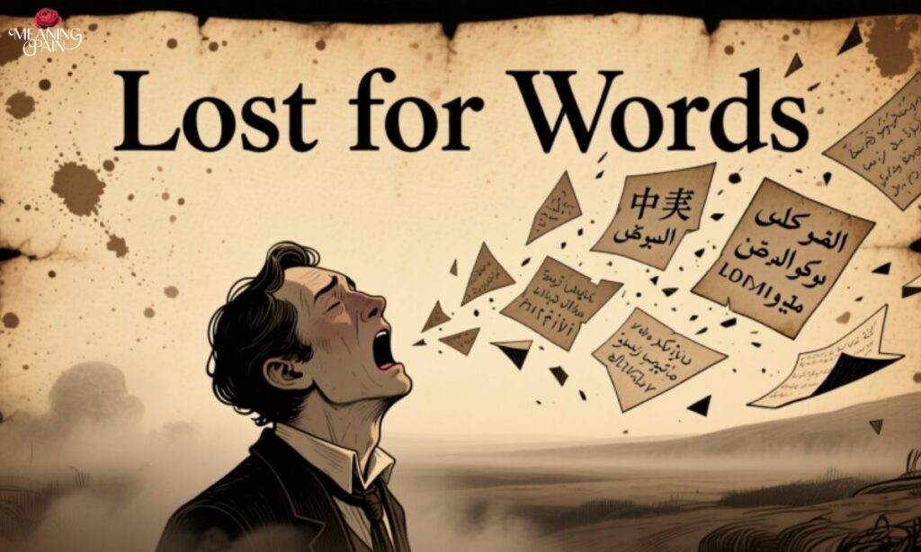 Pronunciation of Lost for Words