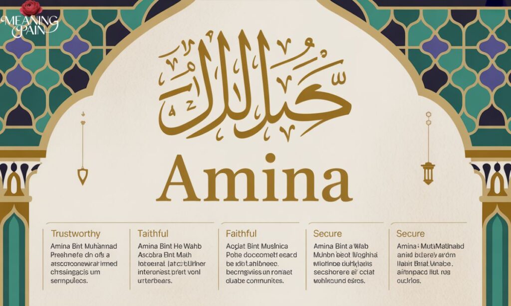 Quranic and Cultural Significance of "Amina"
