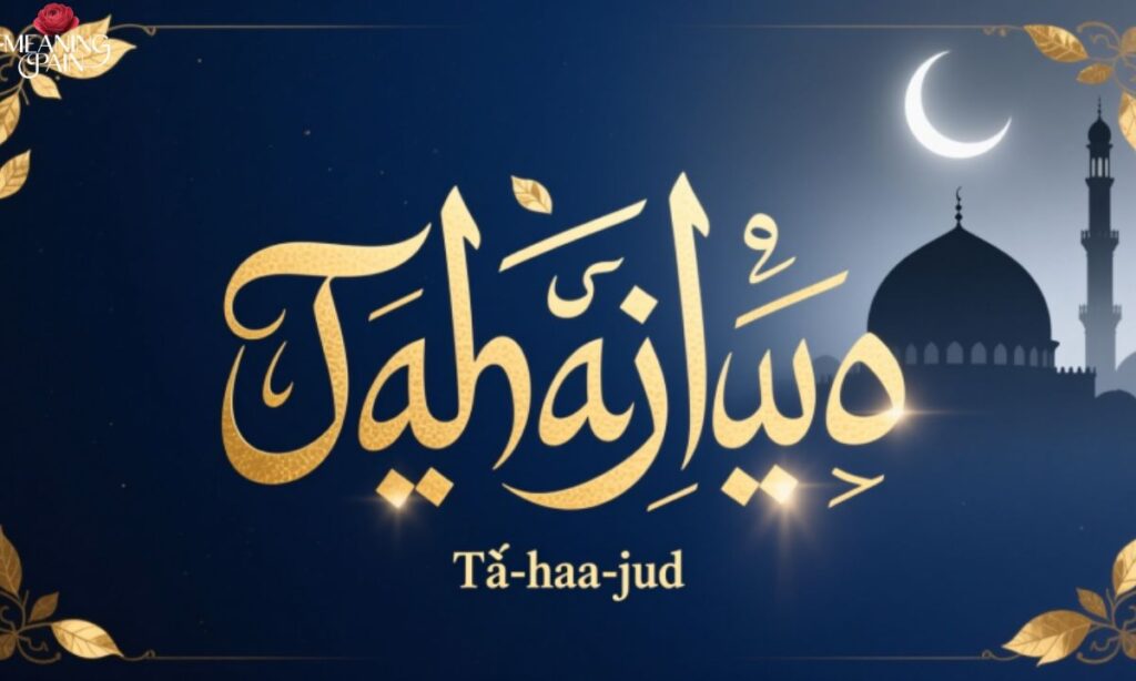 Tahajjud in Arabic Script and Pronunciation