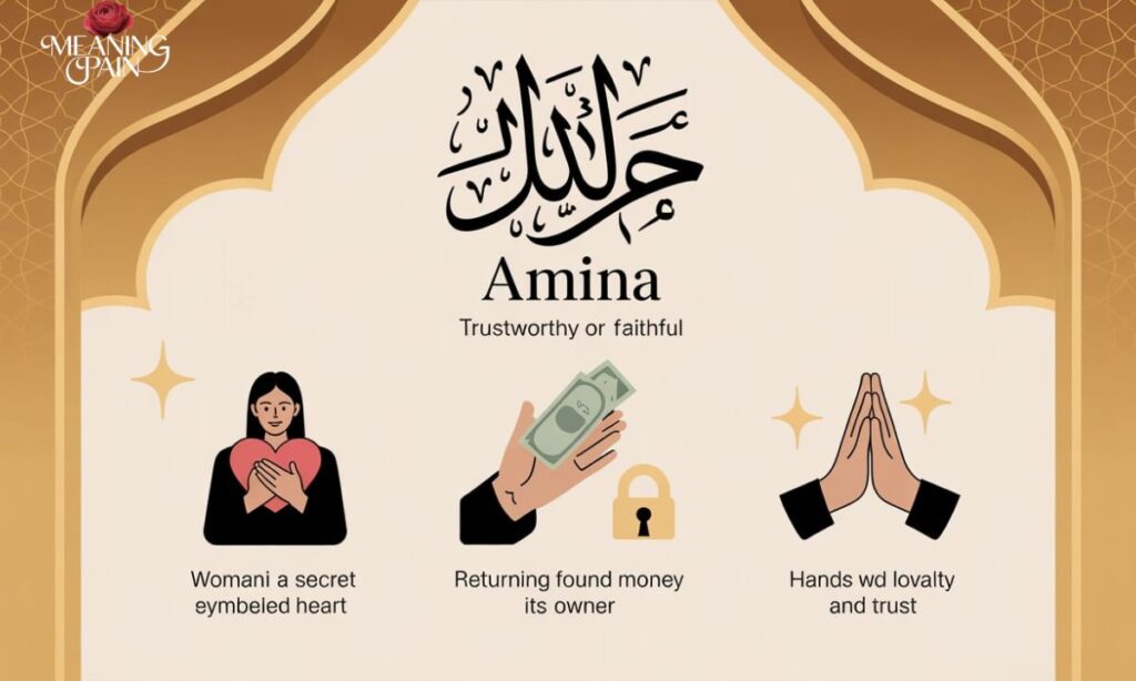 The Word "Amina" Meaning in Arabic With Examples