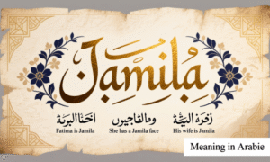 The Word Jamila Meaning In Arabic With Examples