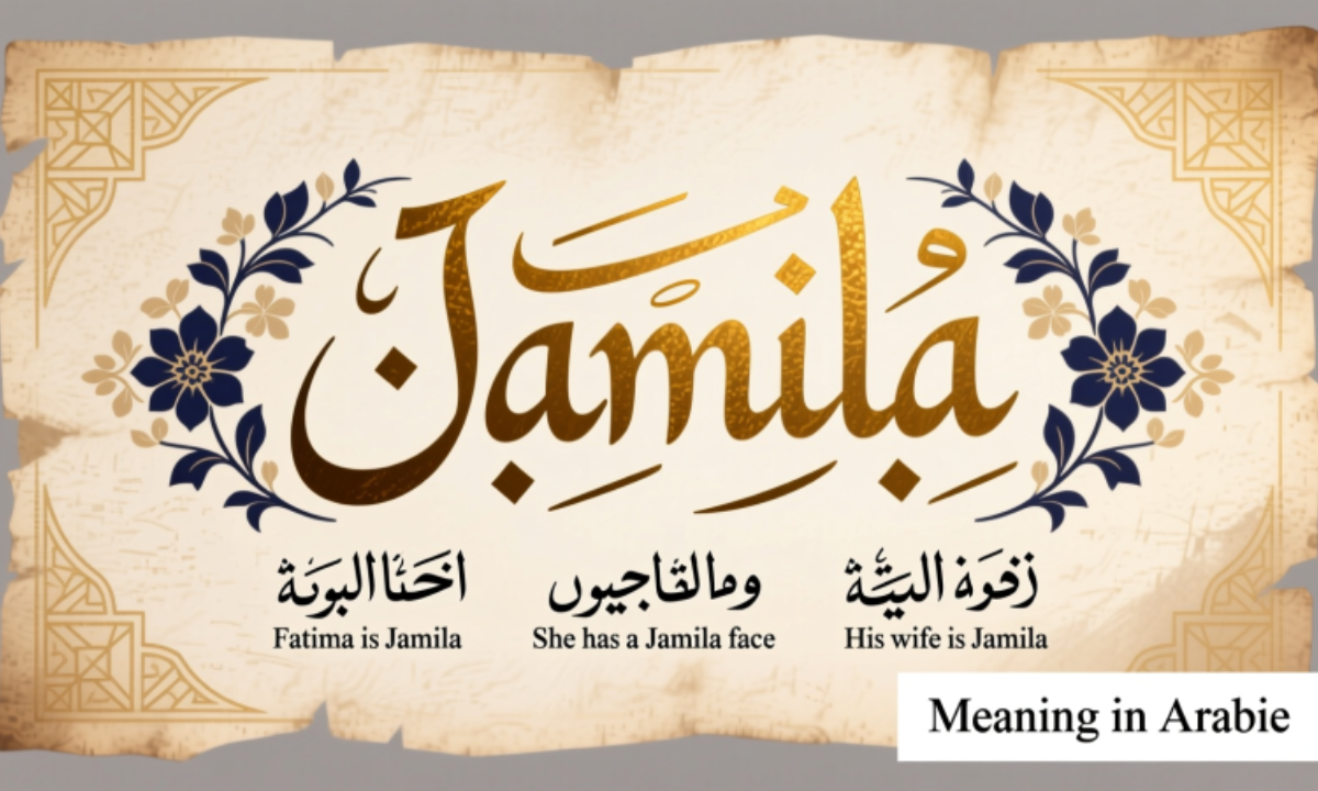 The Word Jamila Meaning In Arabic With Examples