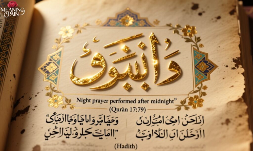 The Word "Tahajjud" Meaning in Arabic With Examples