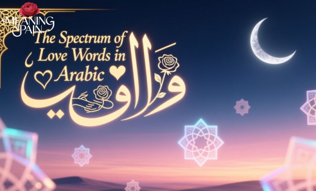 The Spectrum of Love Words in Arabic