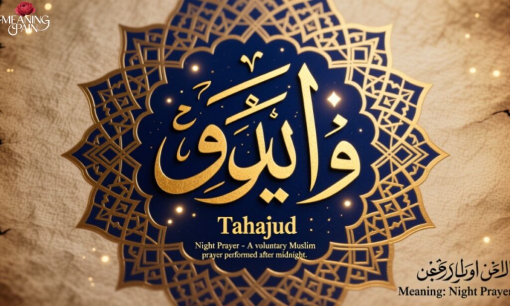 What Does "Tahajjud" Mean in Arabic?