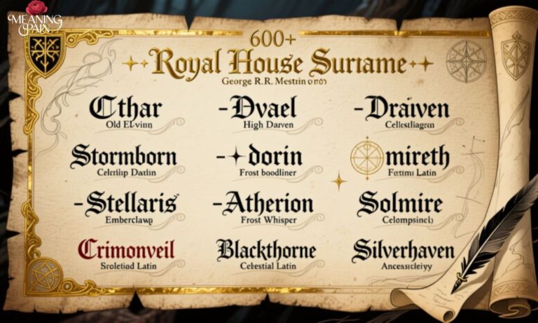 600+ Fantasy Royal Last Names for a Noble & Legendary Touch