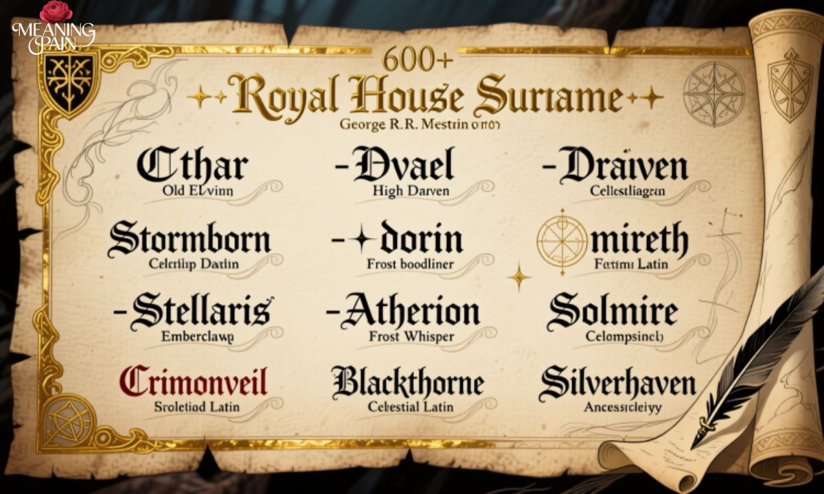 600+ Fantasy Royal Last Names for a Noble & Legendary Touch