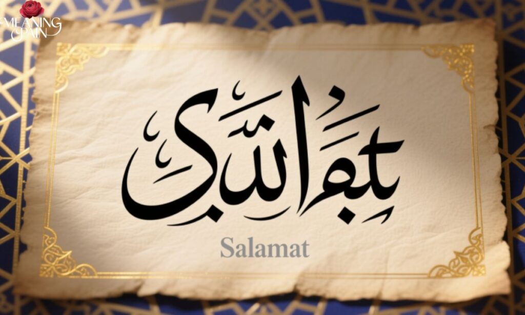 Arabic Script and Pronunciation of "Salamat"