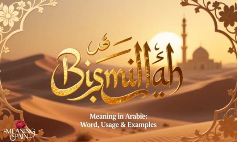 Bismillah Meaning in Arabic: Word, Usage & Examples