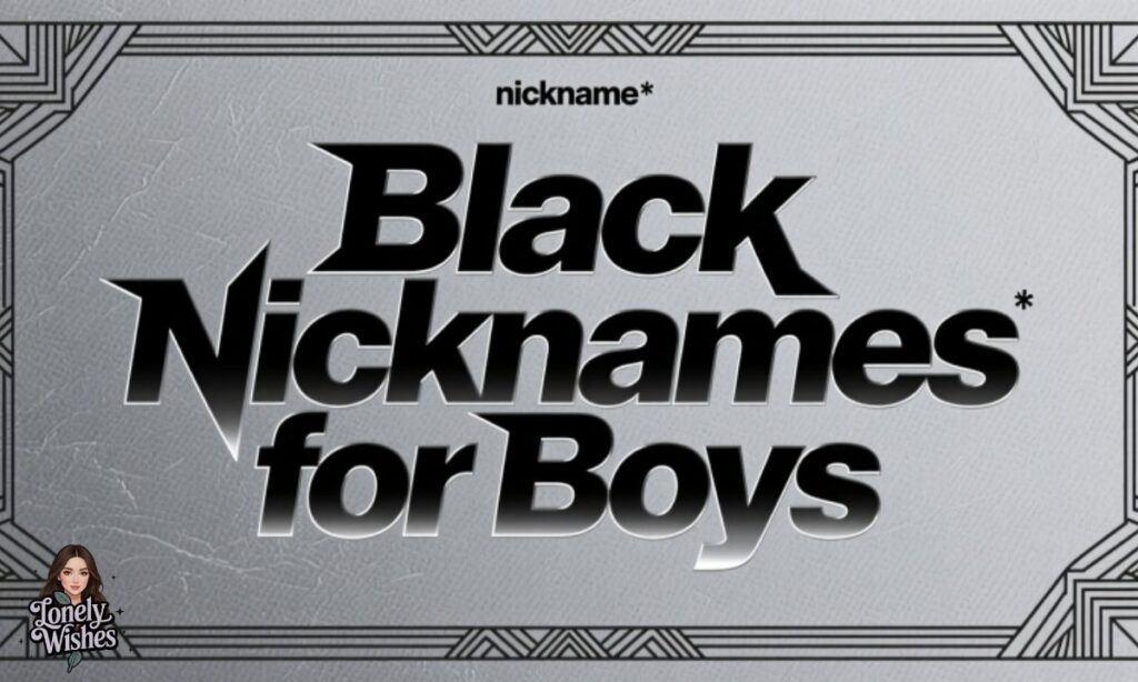 Black Nicknames for Boys