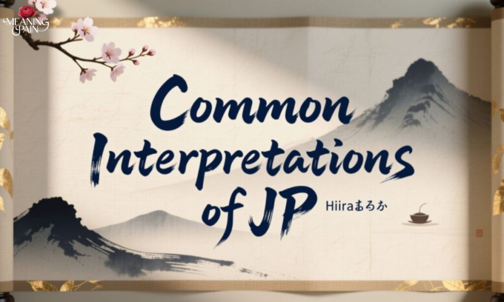 Common Interpretations of JP