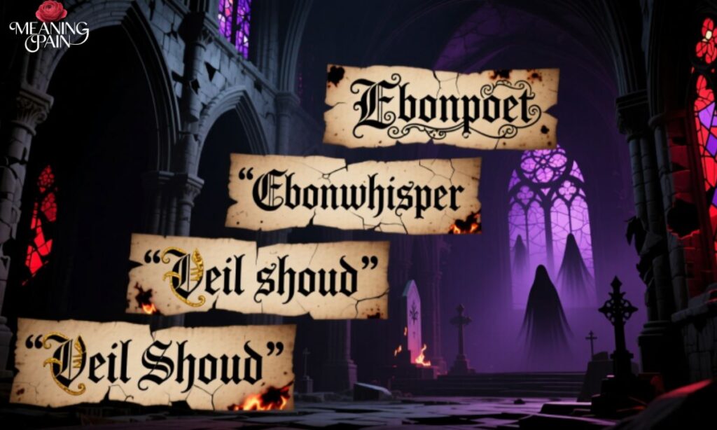 Dark Gothic Nicknames With Deep Meanings