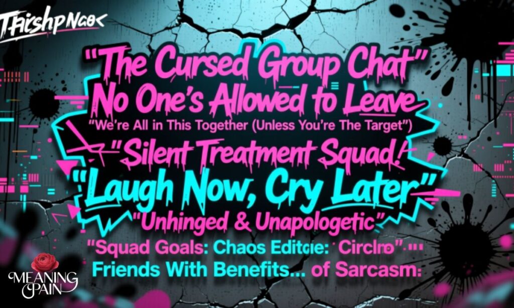 Funny Offensive Group Chat Names