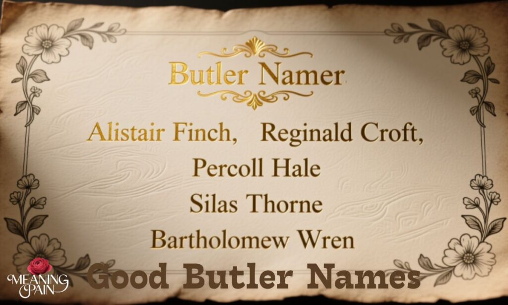 Good Butler Names