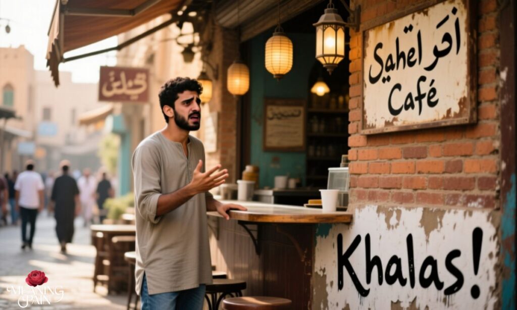 "Khalas" in Everyday Arabic Conversations