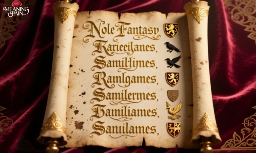 Noble Fantasy Surnames