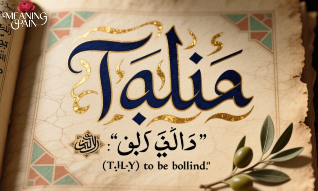 Origin and Linguistic Root of Talia in Arabic