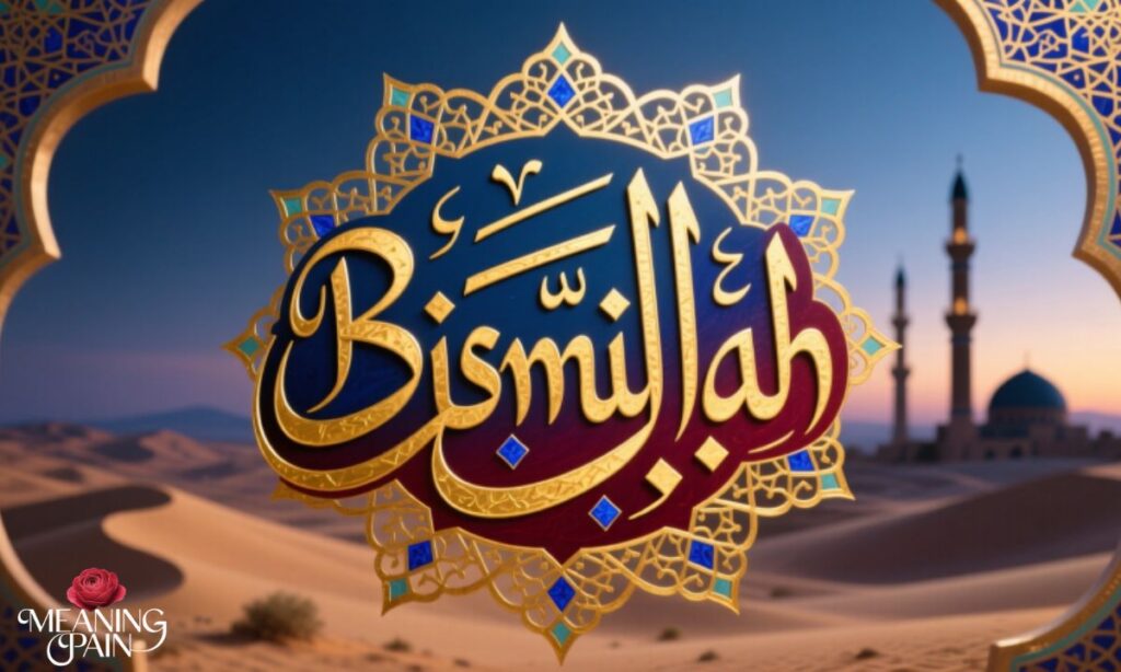 The Word Bismillah in Arabic Script