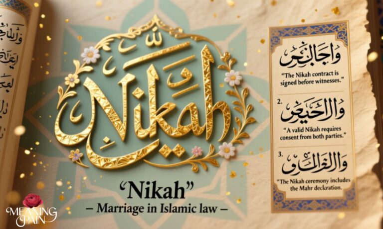 The Word “Nikah” Meaning in Arabic with Examples (Complete Islamic Guide 2026)