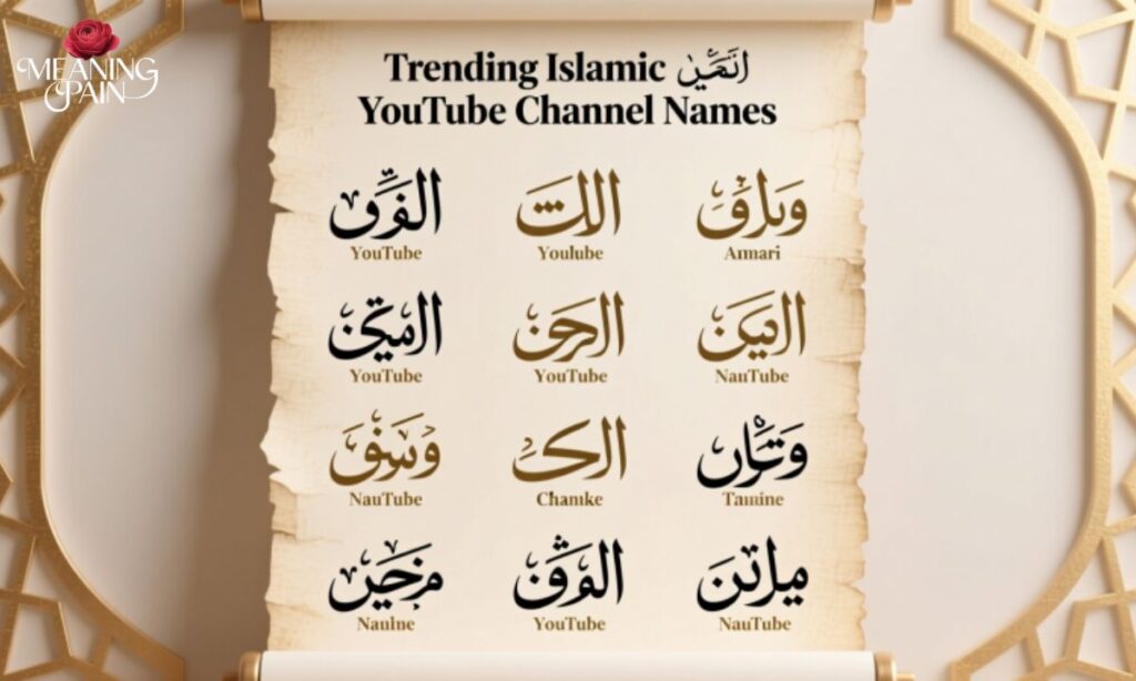 Trending Islamic YouTube Channel Names