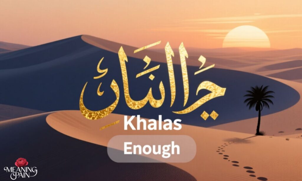 What Does "Khalas" Mean in Arabic?