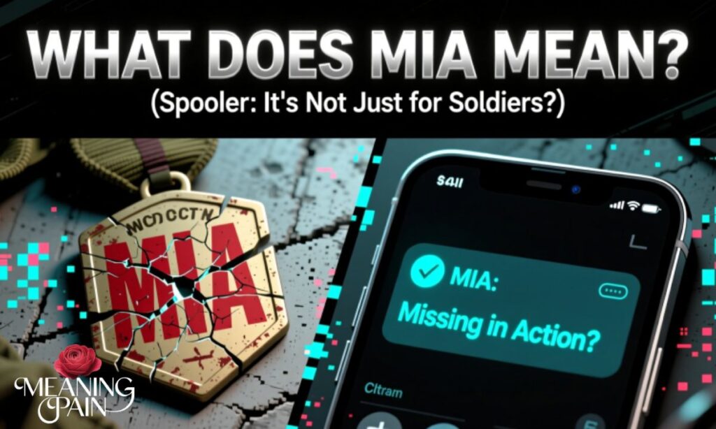 What Does MIA Mean (Spoiler It's Not Just for Soldiers)