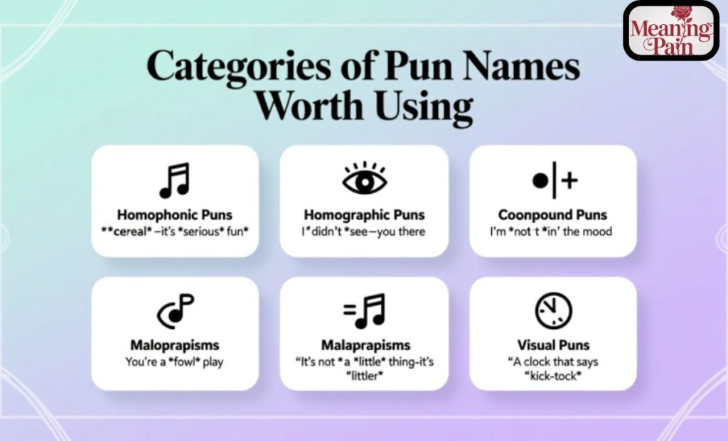 Categories of Pun Names Worth Using