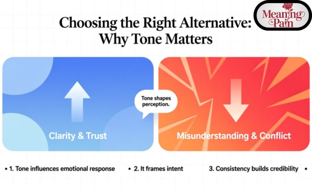 Choosing the Right Alternative Why Tone Matters