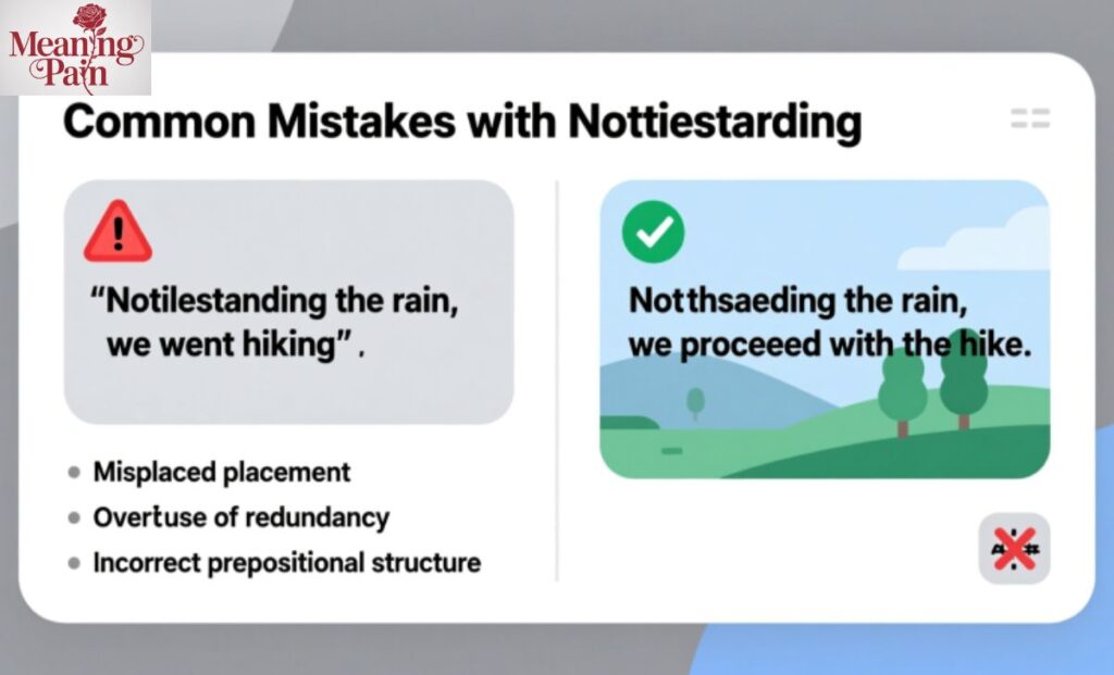 Common Mistakes with Notwithstanding