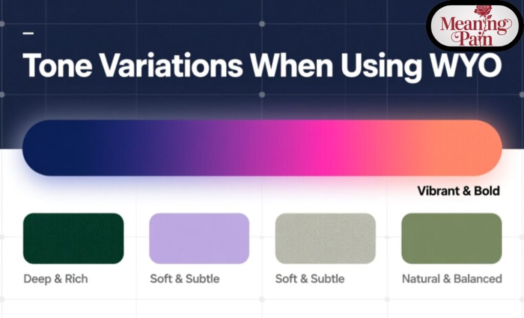 Tone Variations When Using WYO