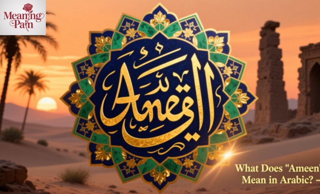 What Does “Ameen” Mean in Arabic?