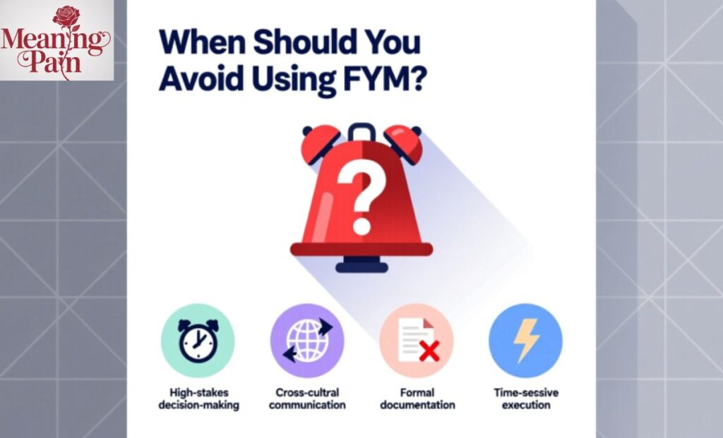 When Should You Avoid Using FYM?