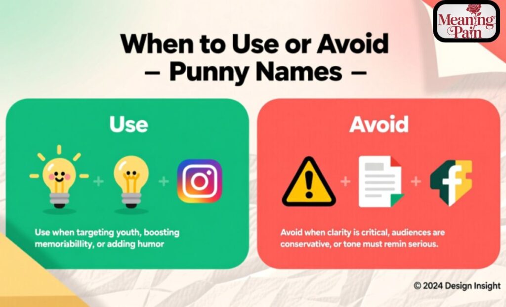 When to Use or Avoid Punny Names