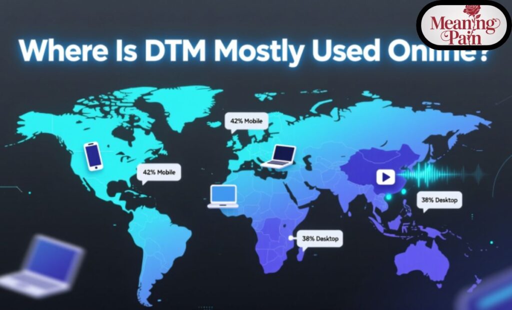 Where Is DTM Mostly Used Online