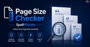 Page Size Checker & Spellmistake